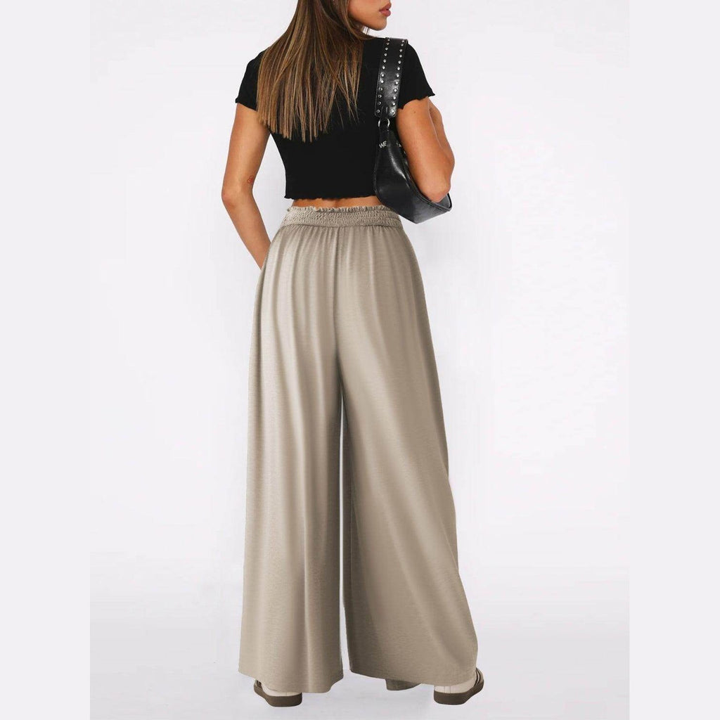 High Waist Wide Leg Pants - VacationGrabs