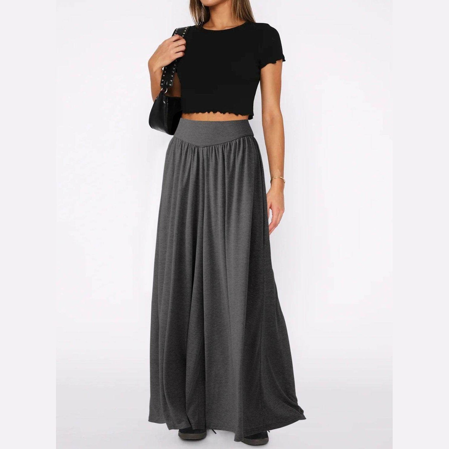 High Waist Wide Leg Pants - VacationGrabs