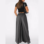 High Waist Wide Leg Pants - VacationGrabs