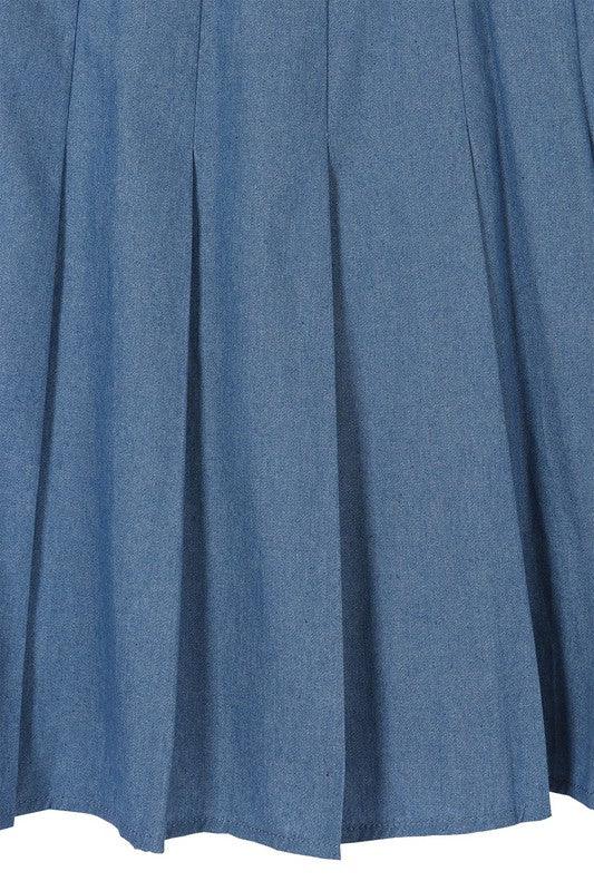Women's Skirts High Waisted Blue Tennis Skirt