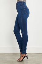 Women's Jeans High Waisted Classic Skinny Dark Stone