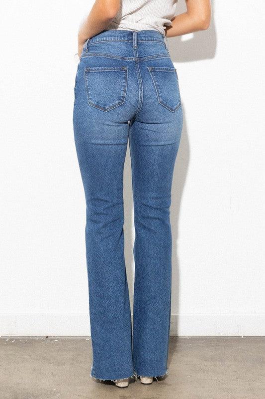 Women's Jeans High Waisted Distressed Bootcut