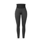 VacationGrabs high waisted gym leggings in black with textured pattern for versatile workouts