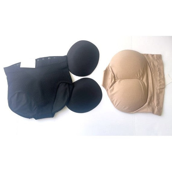 Forever-Foxy women's high waisted padded briefs shapewear in black and nude colors
