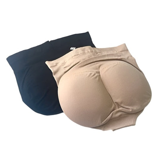 Forever-Foxy high waisted padded briefs shapewear in beige and black for women