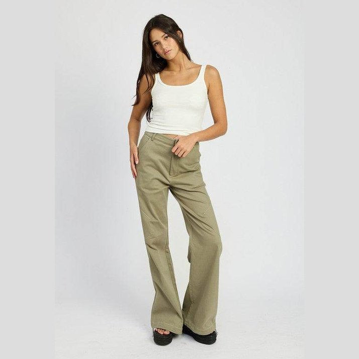 High Waisted Wide Leg Pants - VacationGrabs