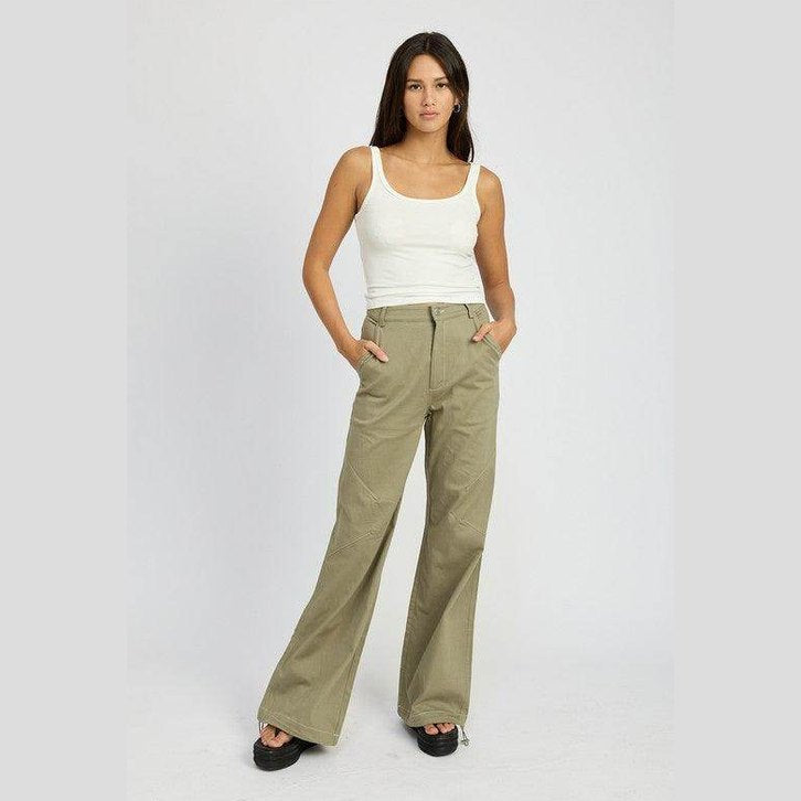 High Waisted Wide Leg Pants - VacationGrabs