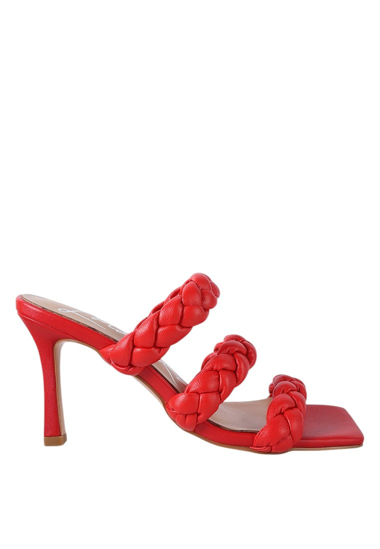 High Bae Braided Strap Casual Heels