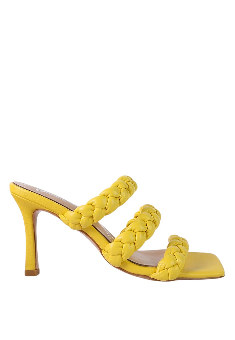 High Bae Braided Strap Casual Heels