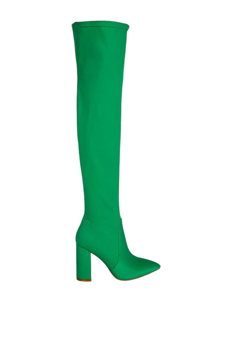 Schiffer High Block Heeled Long Boot