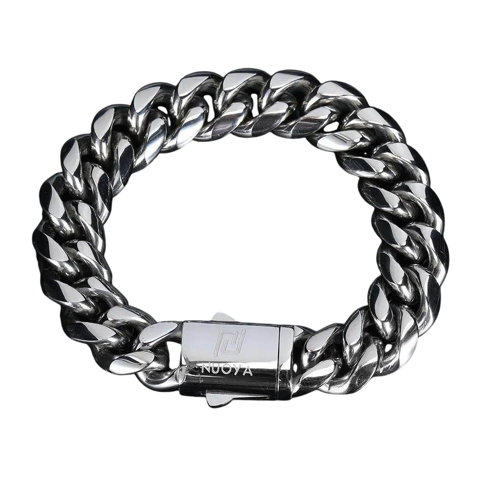 VacationGrabs Hip Hop Stainless Steel Bracelet for Men