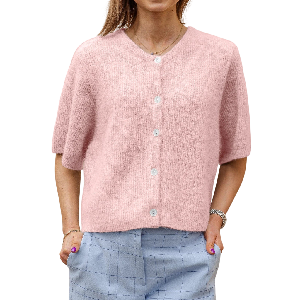 Women's Crop Top and Chunky Cardigan Set