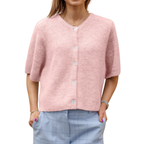 Women's Crop Top and Chunky Cardigan Set