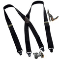 black suspenders by Holdup Suspender Company, adjustable style for men's wear