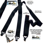 Men's black under-up suspenders by Holdup Suspender Company, durable and stylish