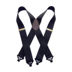 Black Holdup suspenders for men, durable elastic material for comfort