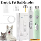 Electric dog nail grinder set with USB charging, ideal for pet grooming