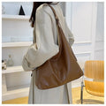 Women's retro tote bag in brown, perfect for everyday use