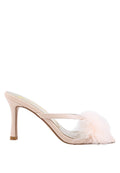 Honeybear Feather Detail Slip-On Sandals