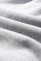 Women's gray hoodie essential made of soft cotton blend fabric