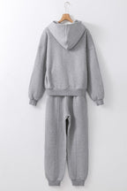 Women's gray hoodie essential, soft material for casual wear