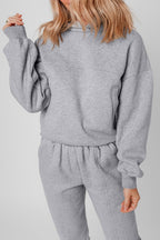Women's gray hoodie essential, soft cotton blend for casual wear