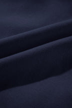 Women's navy hoodie essential, soft cotton blend for casual wear