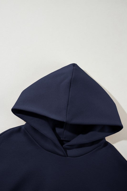 Women's navy hoodie essential for comfortable activewear performance