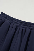Women's navy hoodie essential, soft fabric for activewear comfort