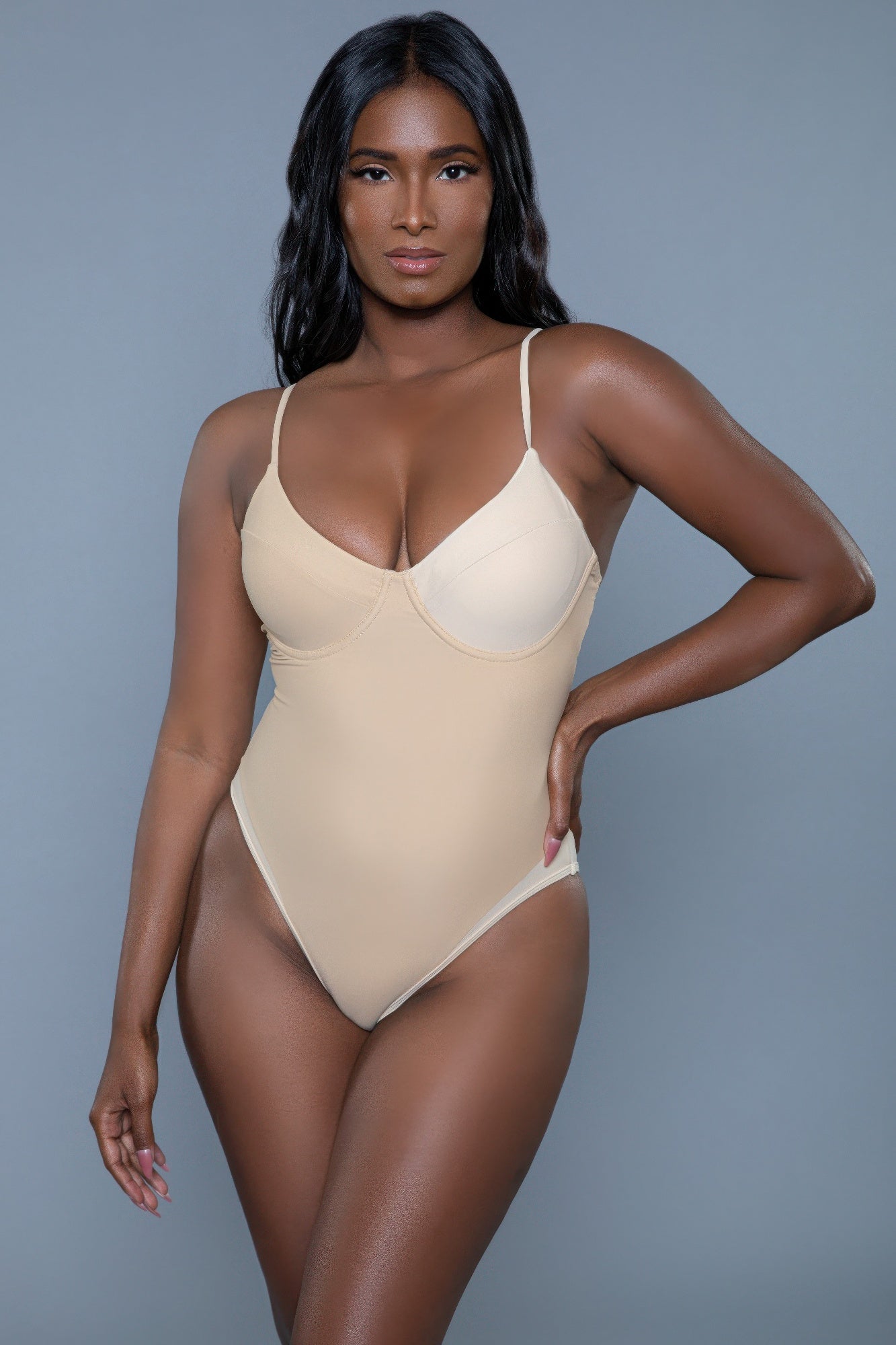 Women's beige hornet charlotte swimsuit, ideal for beach days