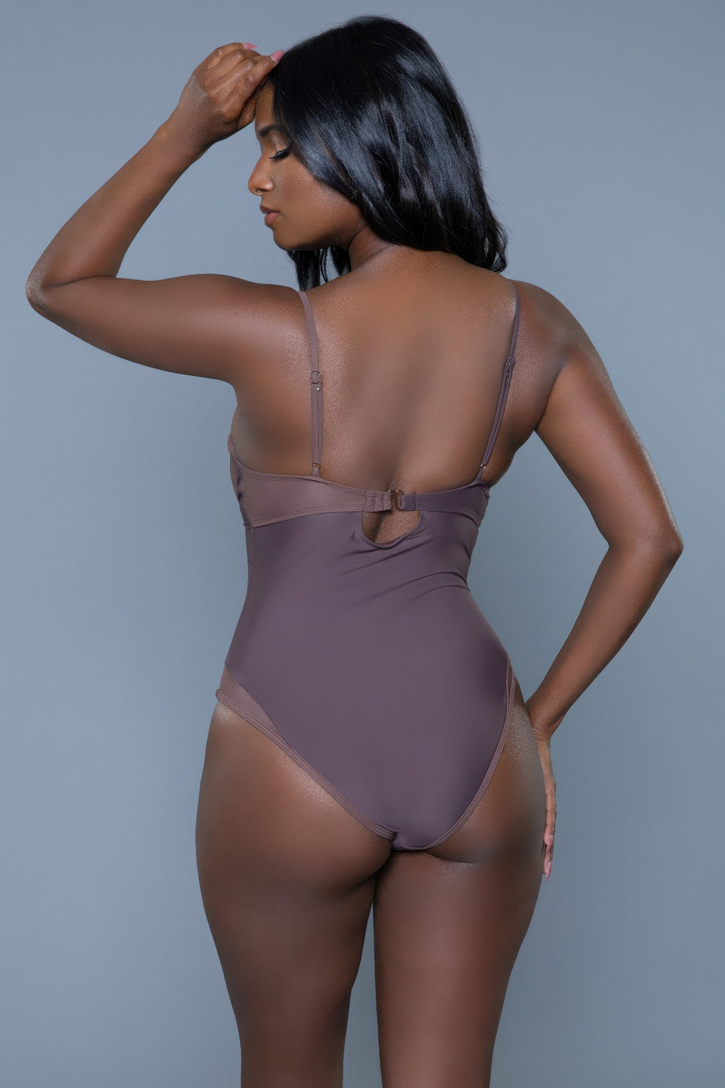 Women's hornet charlotte swimsuit in brown, perfect for beach outings