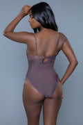 Women's hornet charlotte swimsuit in brown, perfect for beach outings