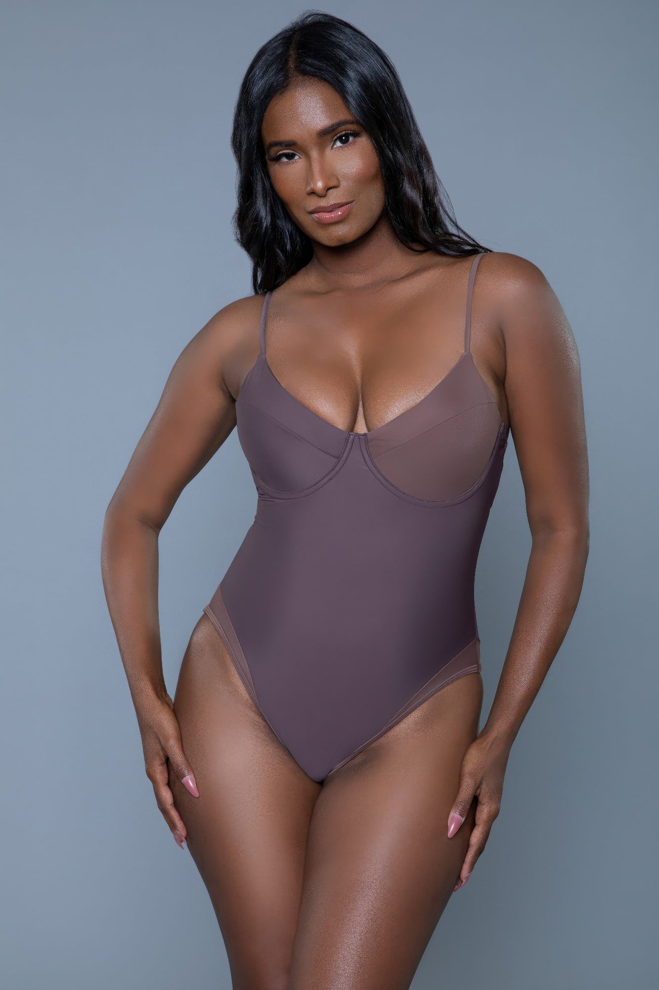 Women's hornet charlotte one-piece swimsuit in taupe, perfect for summer outings
