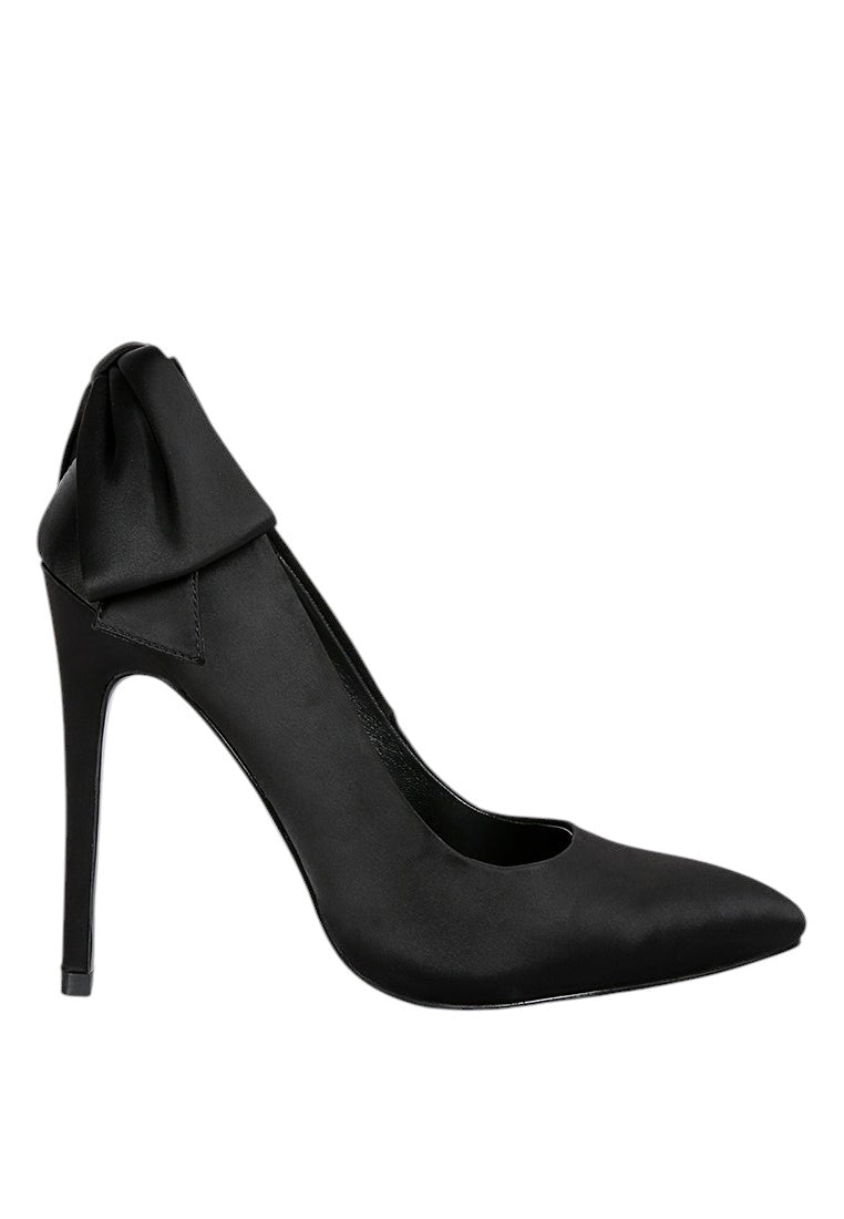 Hornet High Heeled Satin Pump Sandals
