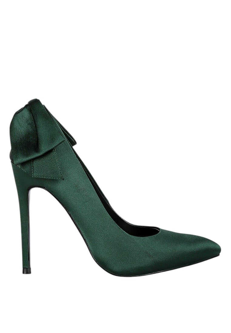 Hornet High Heeled Satin Pump Sandals