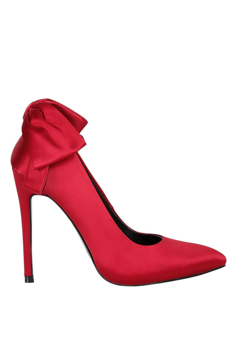 Hornet High Heeled Satin Pump Sandals