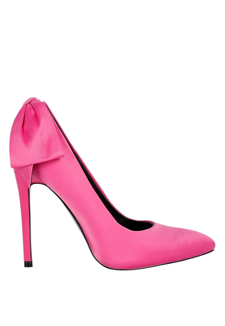 Hornet High Heeled Satin Pump Sandals