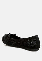 Ballerines ornées de clous et de strass Hosana