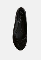 Ballerines ornées de clous et de strass Hosana