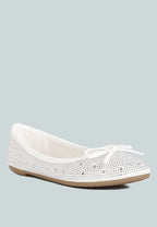 Ballerines ornées de clous et de strass Hosana