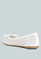 Ballerines ornées de clous et de strass Hosana