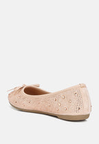 Ballerines ornées de clous et de strass Hosana