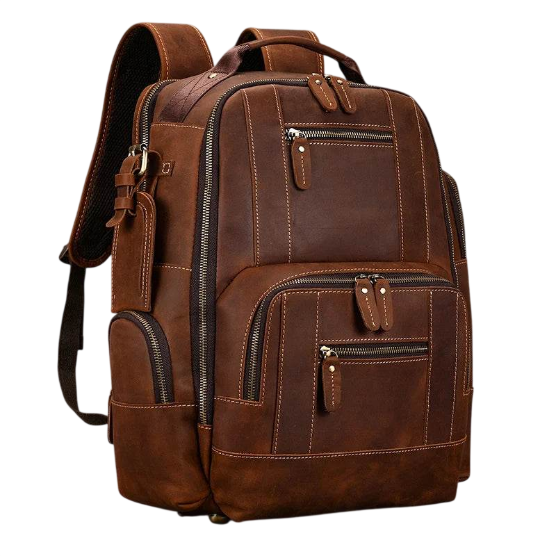 Hot Multifunction Fashion Men Backpack Vintage Leather