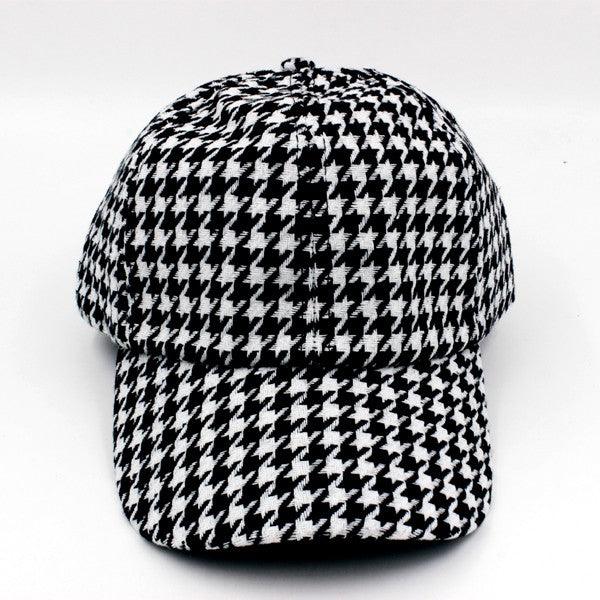 Women's Accessories - Hats Houndstooth Checkered Cap