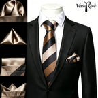 Men's silk pocket square in gold, how fold a pocket square