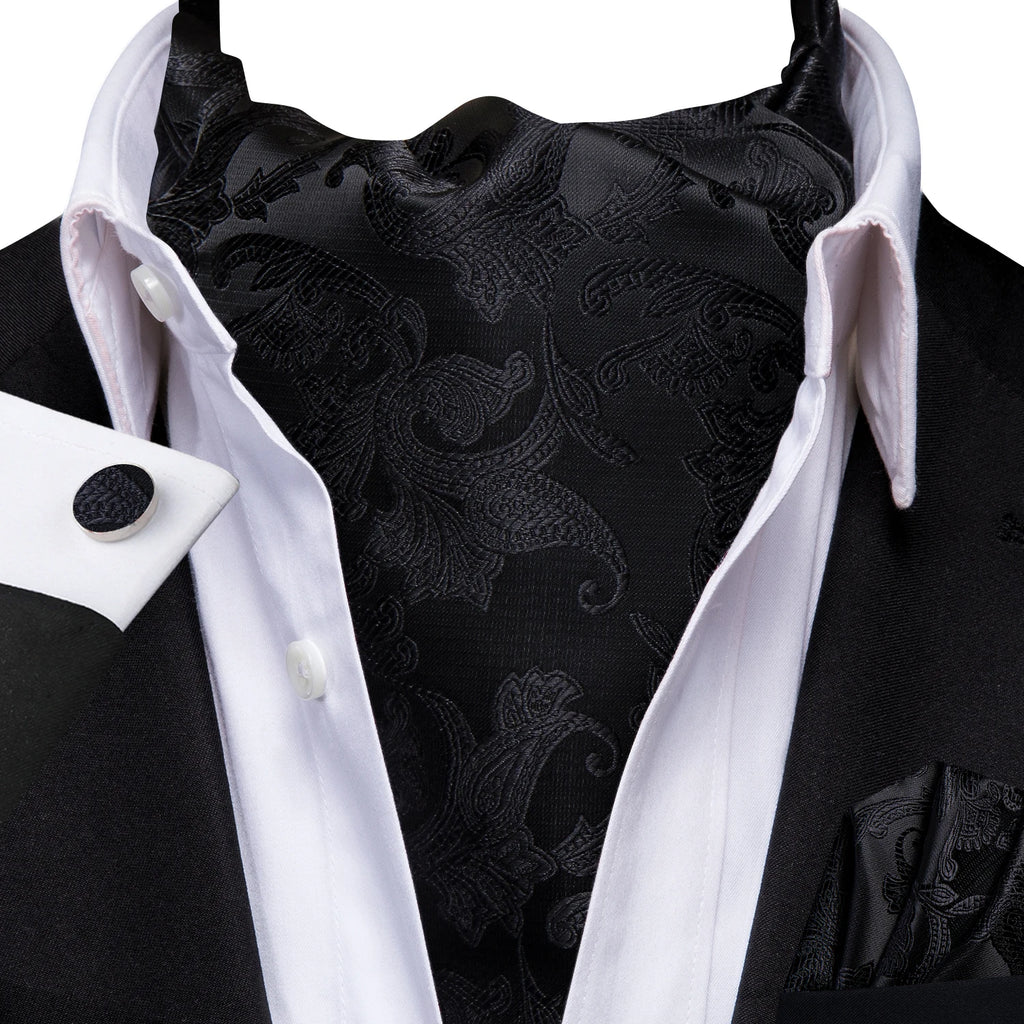 Black silk pocket square, how to fold a pocket square