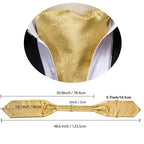 Gold silk pocket square, tips on how fold a pocket square