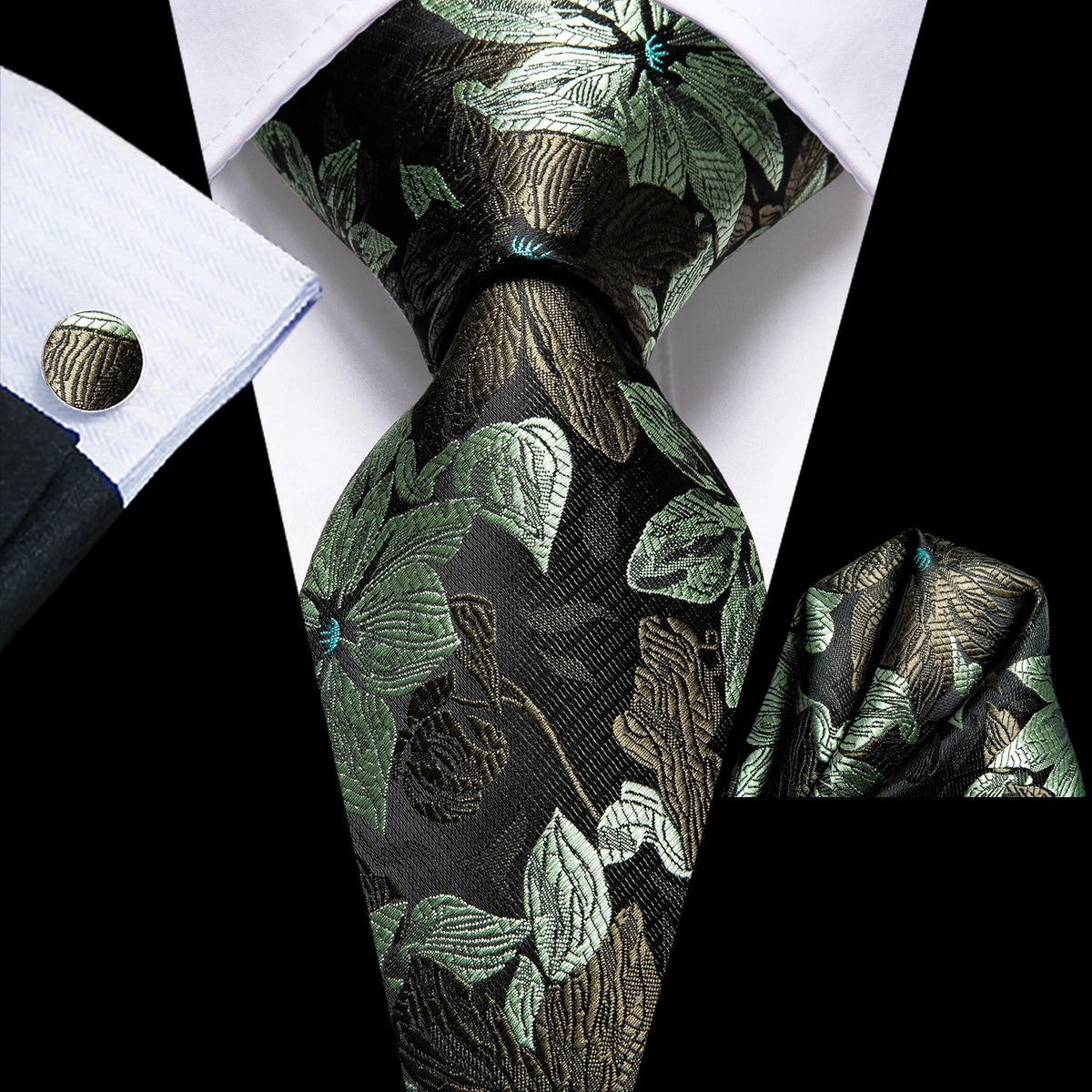 men's floral patterned tie, silk fabric, how to tie mens tie