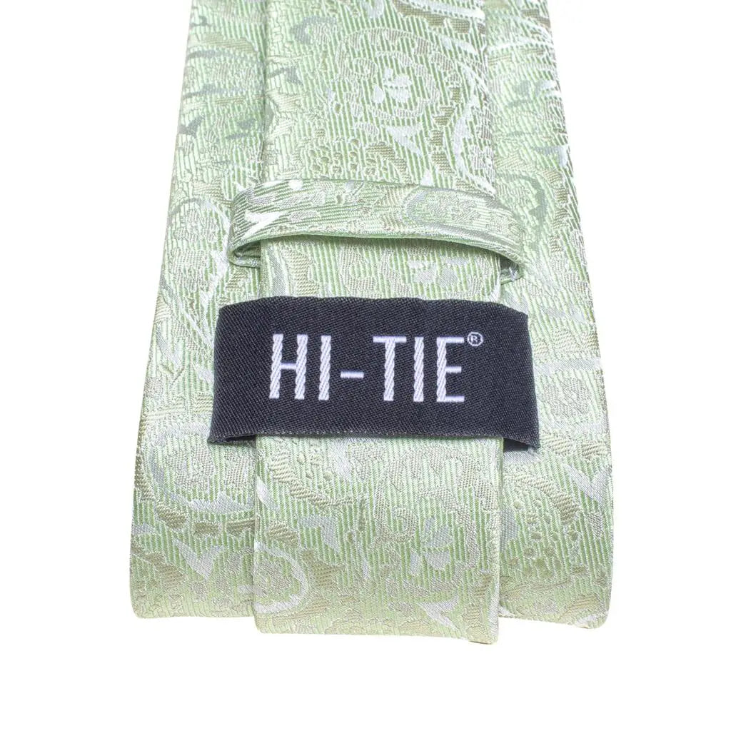 Light green patterned men's tie for stylish formal occasions, how to tie mens tie