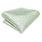 Light green silk tie perfect for formal occasions, learn how to tie men's tie